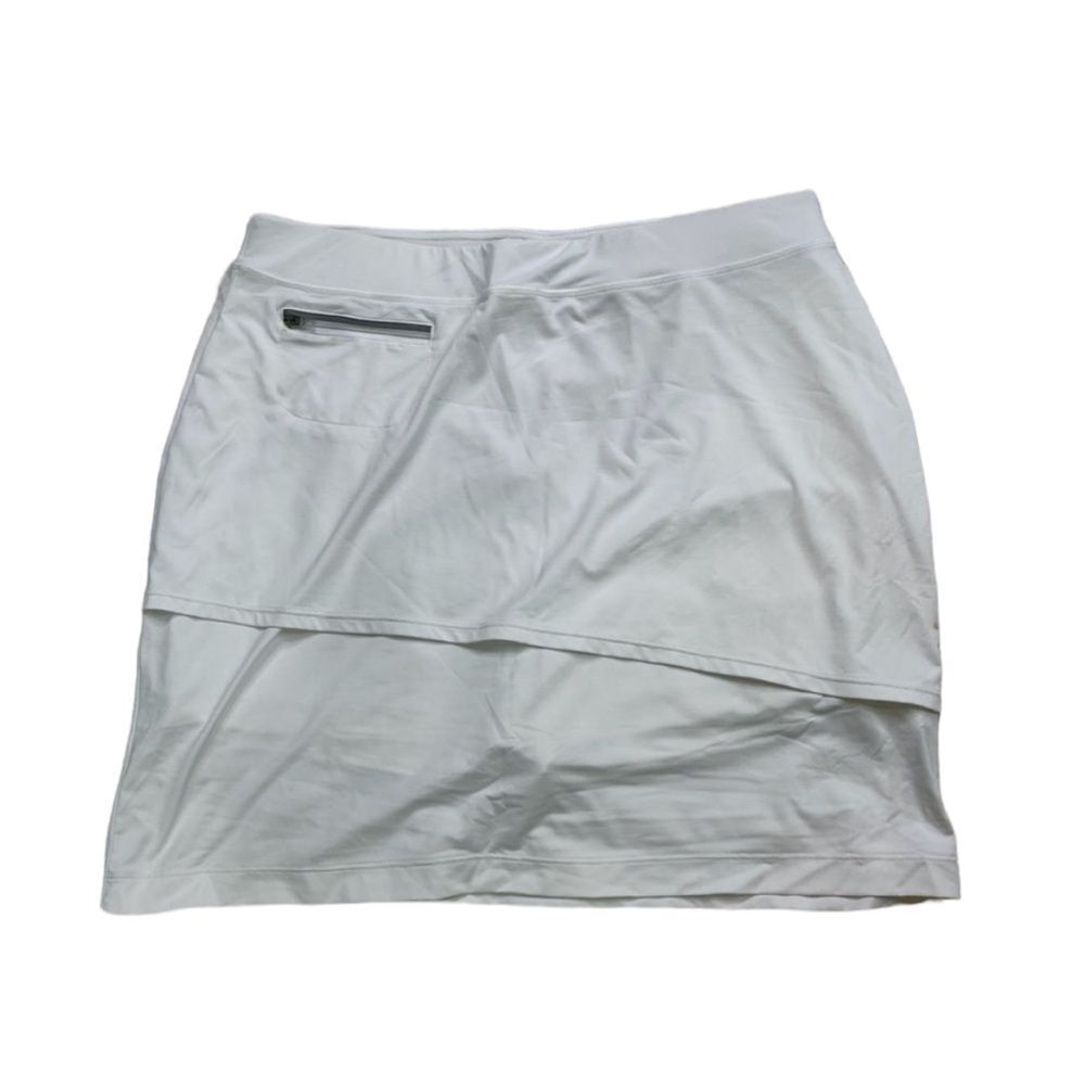 Bloq UV White Athletic Mini Skirt White Size Medium